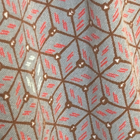 PATAGONIA Bay Laurel Faux Wrap Geometric Knot Back Stretch Dress Women Size L - Picture 4 of 13